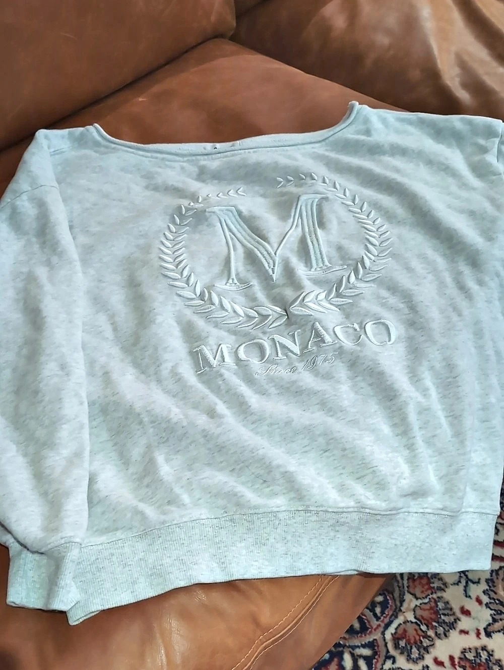 Garage SoftTerry Off Shoulder Sweatshirt XS Oversized